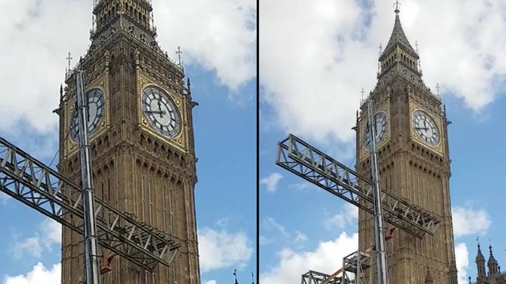 Scaffolding Smashes Into Big Ben Just Days After £80 Million Makeover ...