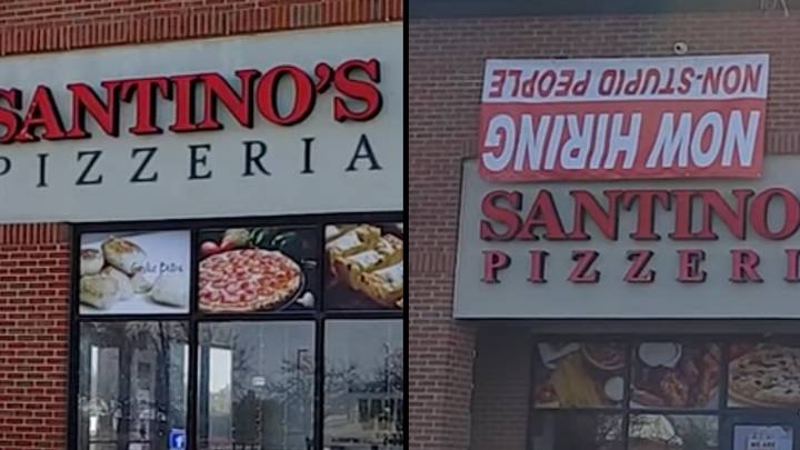 Pizza shop sparks backlash after putting up 'now hiring non-stupid people' sign