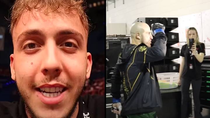 Youtuber MikeyT impersonates UFC staff to join Alexander Volkanovski during walkout
