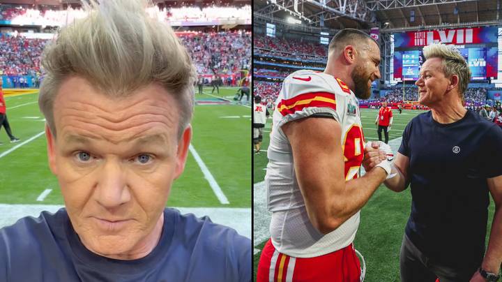 Super Bowl fans are questioning why Gordon Ramsay was there and allowed to be pitchside