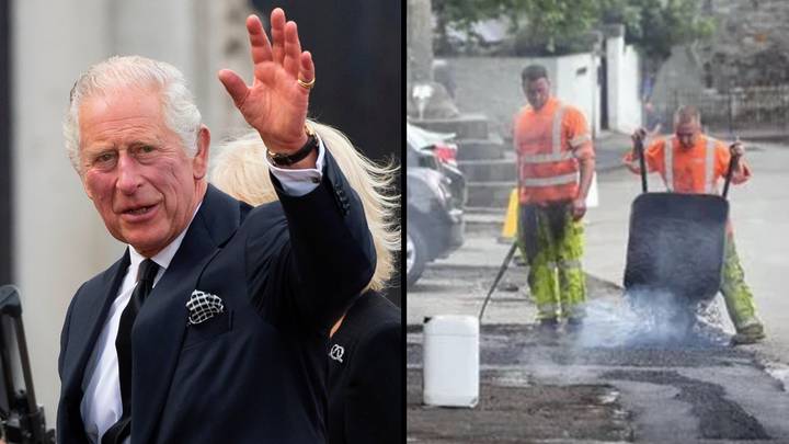 Council comes under fire for filling potholes for King Charles’ visit