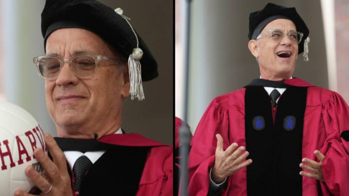 Tom Hanks receives honorary Harvard degree despite not doing a 'lick of work' for it