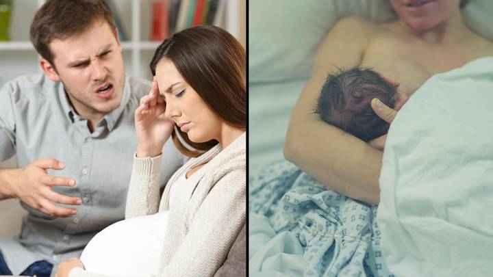Woman Kicks Husband Out Of Room While She's Giving Birth After He Called Her A 'Hormonal Mess'