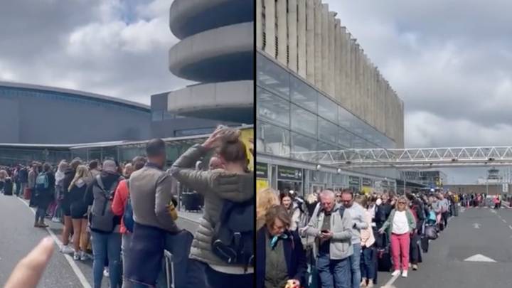 Passengers Queue For Miles As Airport Chaos Intensifies
