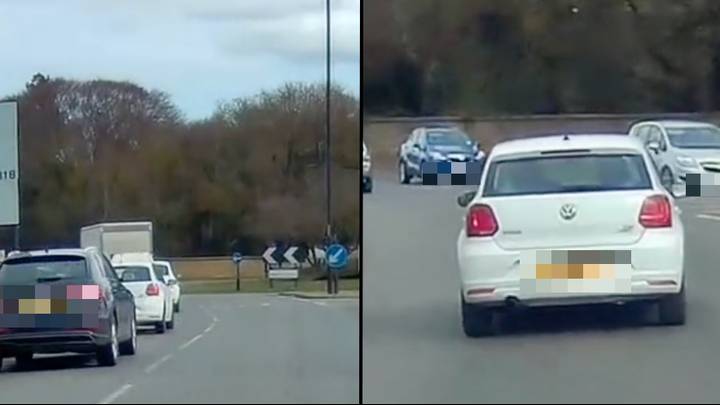 Driver’s ‘roundabout slingshot’ trick has people divided