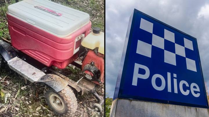 Aussie police give motorist a huge fine after he was caught riding a motorised esky