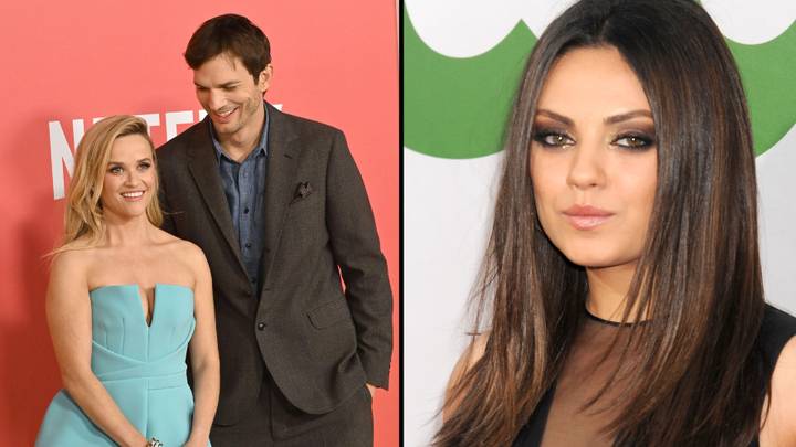 Ashton Kutcher responds after Mila Kunis called out his 'awkward' photo with Reese Witherspoon