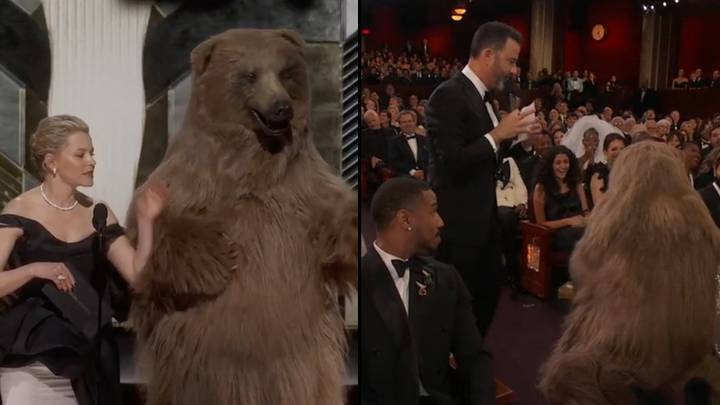 People convinced they know who was inside Cocaine Bear costume at Oscars