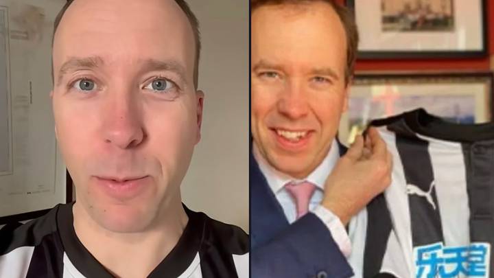 Matt Hancock responds after being caught wearing Newcastle United shirt auctioned to NHS three years ago