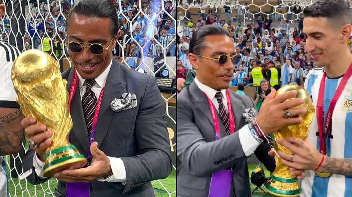 People are calling out Salt Bae for touching the World Cup trophy after Argentina beat France