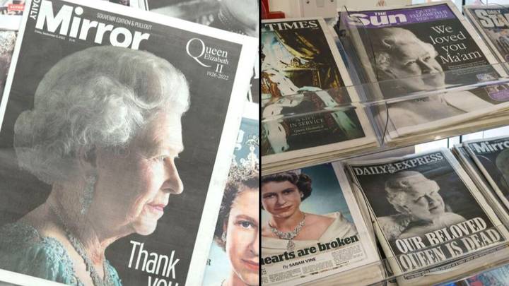 Newspapers from day after Queen died are now selling for a fortune