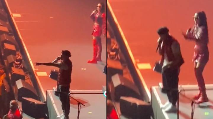 Dappy stops gig to start fight with security guard as Tulisa intervenes