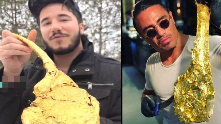 Man shows how to make Salt Bae's £850 golden steak at home for fraction of the cost