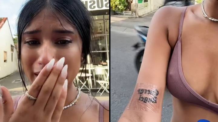 Influencer cries after her 'dream' Bali tattoo goes horribly wrong