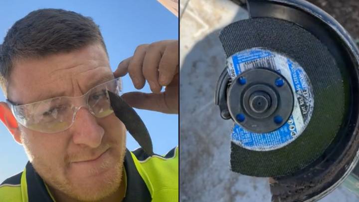 Builder shares terrifying reason why you should always wear safety goggles