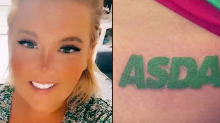 Mum gets ASDA logo tattooed on her backside to use on Tinder