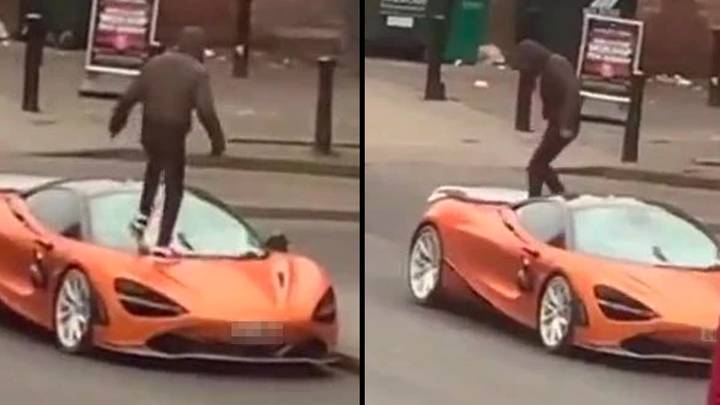 Man causes thousands of pounds worth of damage after jumping on £225,000 McLaren