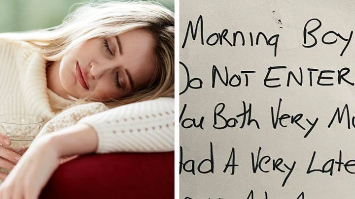 Hungover mum writes hilariously relatable note to sons after night out