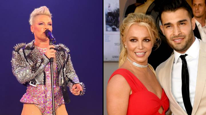 Pink changes lyric about Britney Spears to show support amid divorce from Sam Asghari