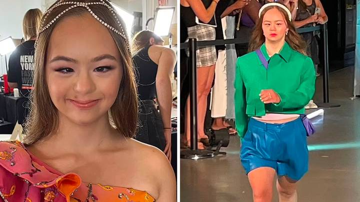 Teenage girl with Down Syndrome makes history as she walks at New York Fashion Week