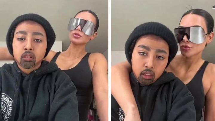 Kardashian fans confused by ‘weird’ new video of Kim and North dressed as Kanye West