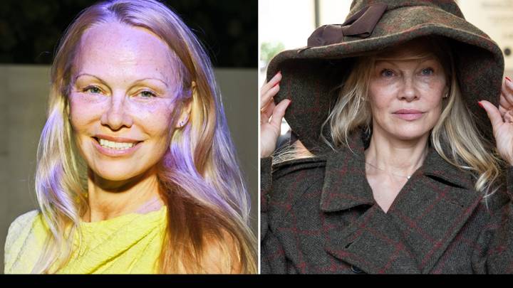Pamela Anderson wears no makeup at Paris Fashion Week after sharing tragic reason for ditching glam