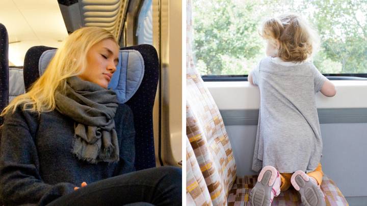 Woman praised for refusing to give up train seat for mum with three children