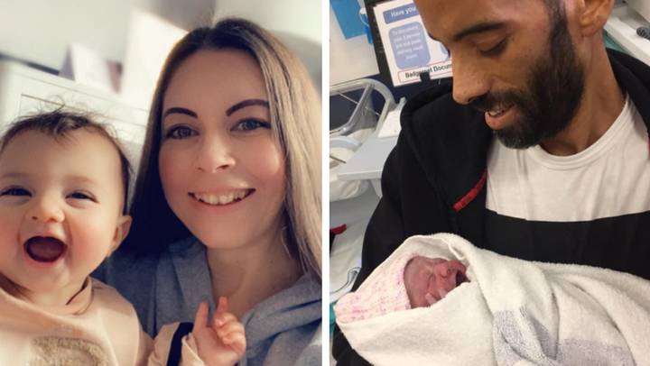 Mum delivers baby early so partner could meet their daughter before he died