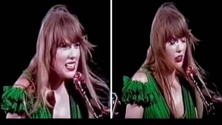 Taylor Swift chokes up after she performs emotional breakup song amid reported split from Matt Healy