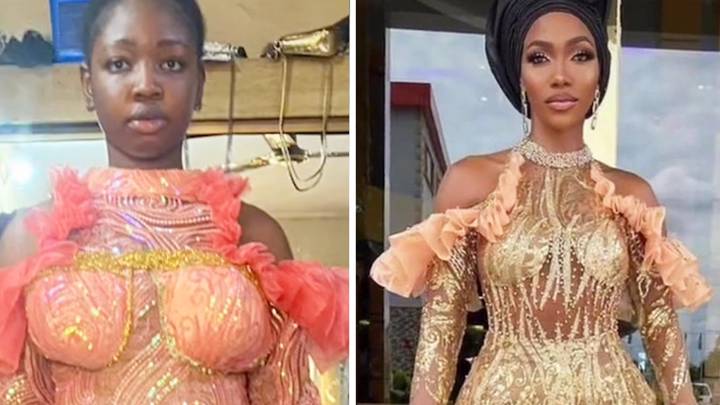 Woman Mortified By Tailor-Made Dress That Looks Nothing Like What She Ordered