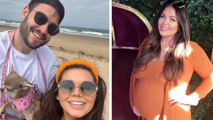Scarlett Moffatt shows off baby bump and says 'not long to go now'