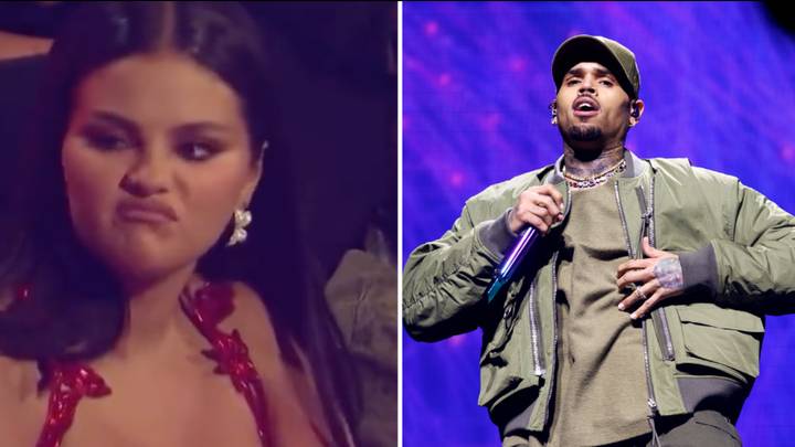 Selena Gomez has savage reaction to Chris Brown being nominated for an award at the MTV VMAs