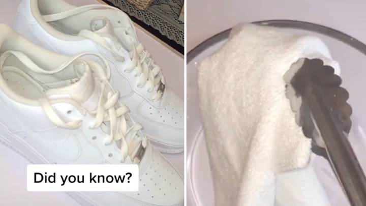 Get creases out top of air forces