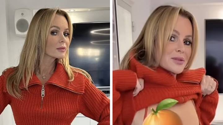 Amanda Holden accidentally flashes fans while showing off her outfit