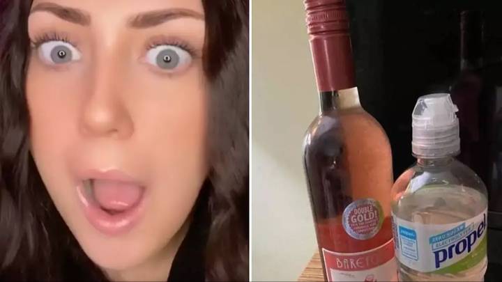 Woman hailed genius after sharing wine bottle hack