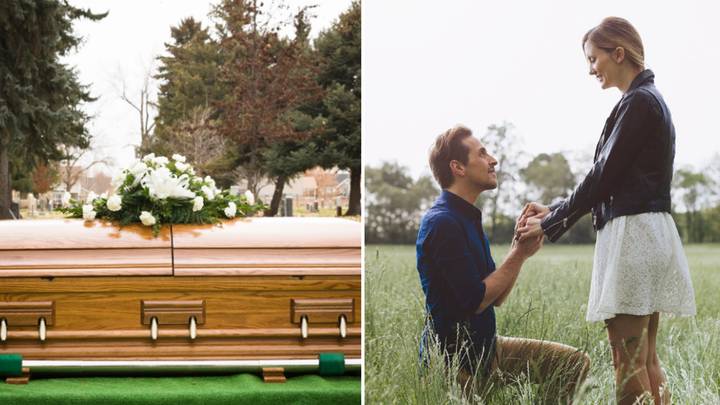 Man slammed for proposing to his girlfriend at her mum's funeral