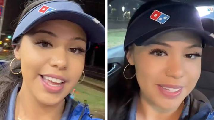 Domino's delivery driver blows people's minds as she shares how much tips she makes during shift