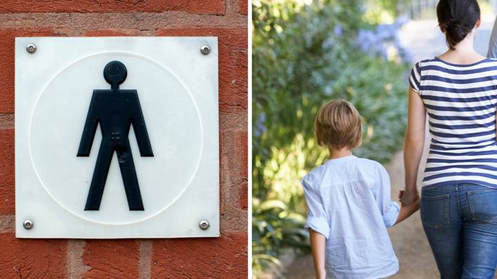 Mum sparks debate after refusing to let seven-year-old son go to men's toilet on his own