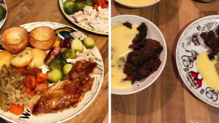 Man shows how to cook entire Christmas dinner with dessert for under £24