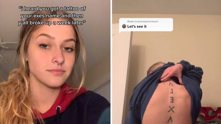 Woman Gets Enormous Tattoo Of Boyfriend's Name - And He Dumps Her A Week Later