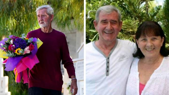Man visits grave for first time after killing terminally ill wife who 'begged him to do it'