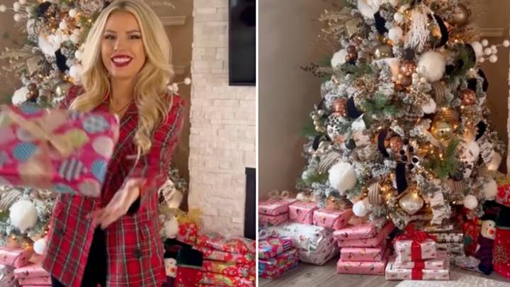 Woman shares hack to make it look like there are more presents under the Christmas tree