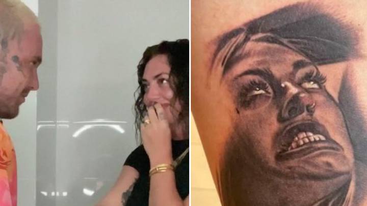 Woman gets back at husband who got unflattering tattoo of her