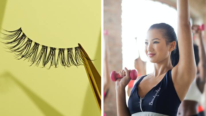You can now buy sweat and waterproof false lashes which are perfect for the gym or pool