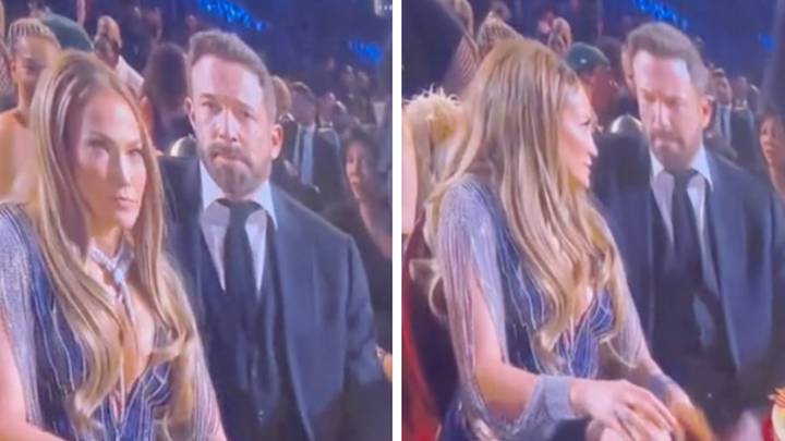 Viewers think they spotted Jennifer Lopez and Ben Affleck fighting at the Grammys