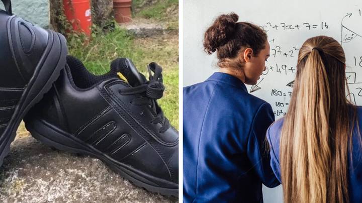 Dad left furious after daughter is put in detention on first day over new school shoes' heel