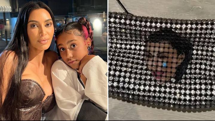 North West receives custom designer bag for Christmas featuring Kim Kardashian’s crying face