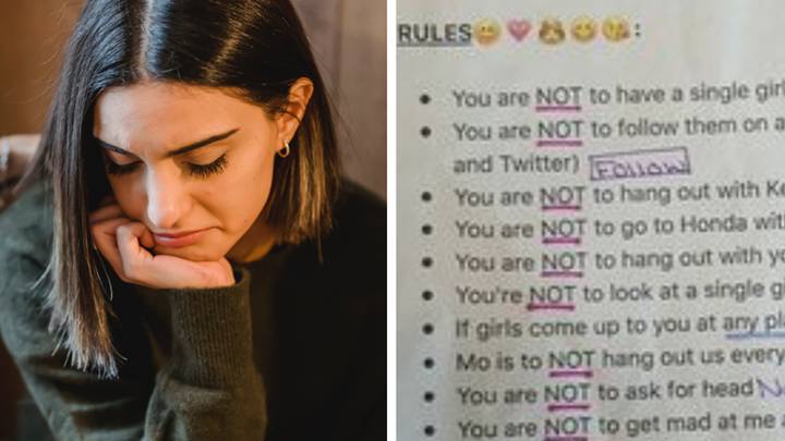 People stunned after controlling woman shares 22 things her boyfriend is banned from doing