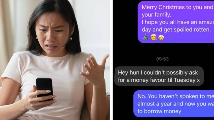 Woman furious after old friend texts her out of the blue asking to borrow money