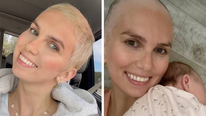 Woman who developed stage four cancer after doctors misdiagnosed her symptoms is now cancer free